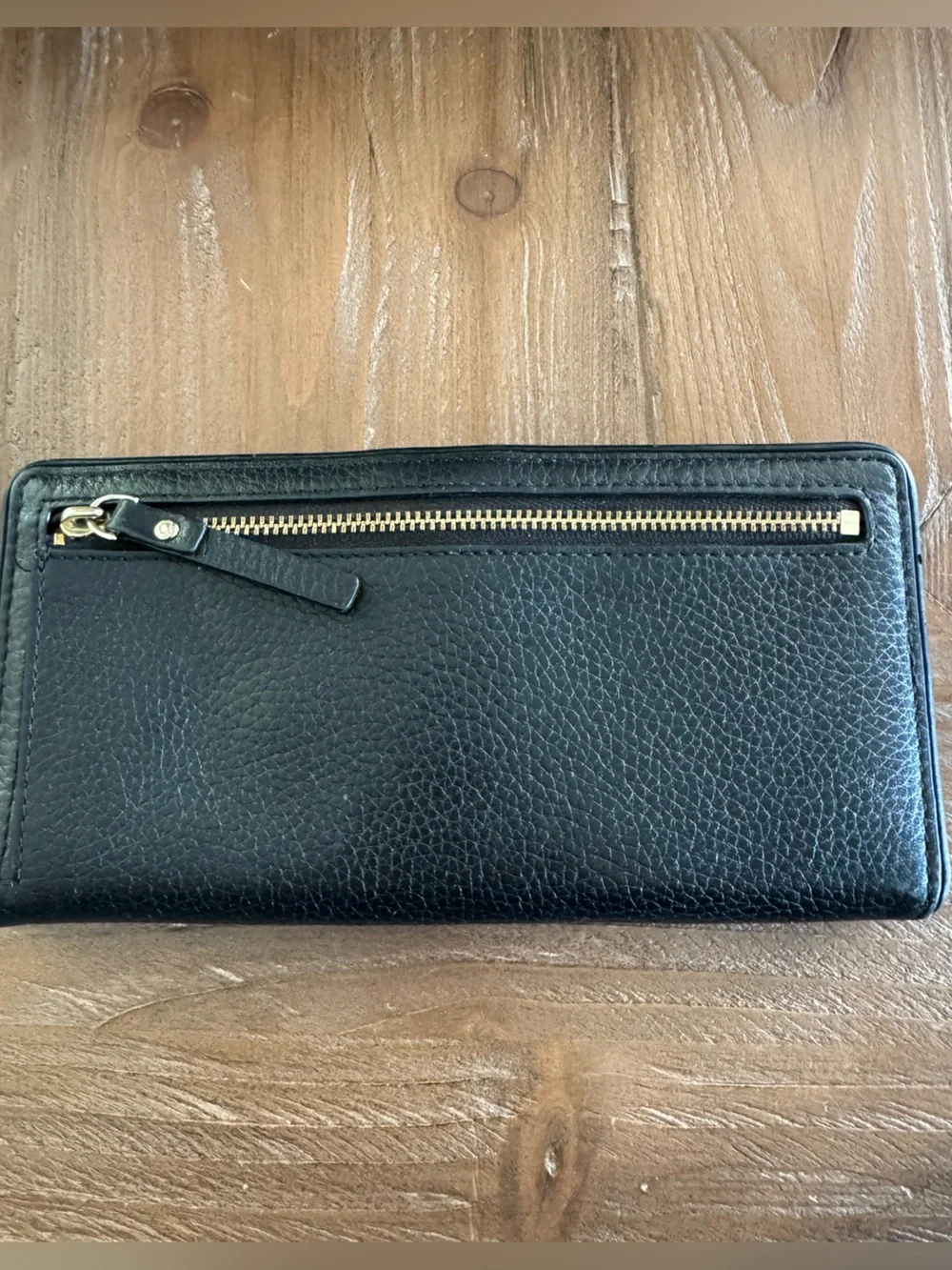 Kate Spade Black Pebbled Leather Wallet
